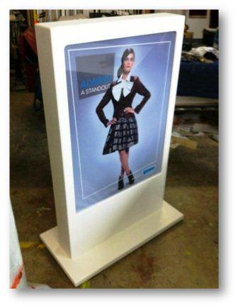 Shop the Mall Corian Poster Stand
